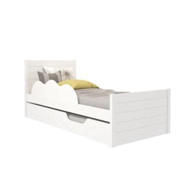 Imagem de Cama Solteiro Bibox Dorabelly Elza com cama auxiliar MDF - Permobili, 