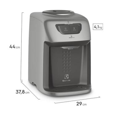 Imagem de Bebedouro De Água Electrolux Prata Com Refrigeração Eletrônic
