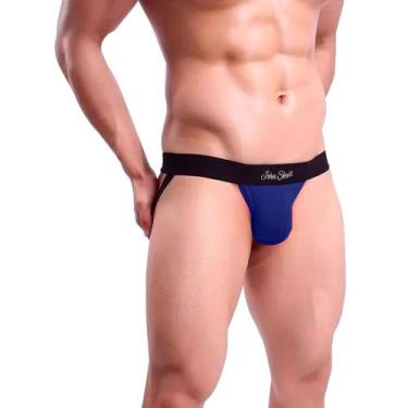 Imagem de Cueca Jockstrap Azul John Skull, M, Azul