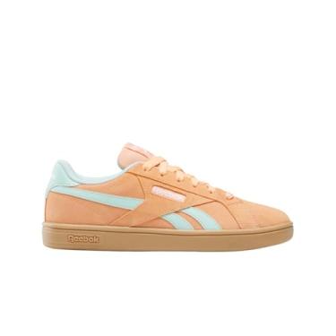 Imagem de Reebok Tênis feminino retrô Court, Sunkissed Orange/Glitched Aqua/Gum, 37