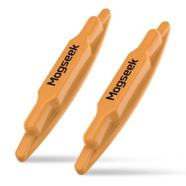 Imagem de Localizador magnético de 2 peças, sem necessidade de pilhas, fácil de localizar parafusos, pregos e pregos de metal, localizador de unhas para drywall e madeira (laranja)