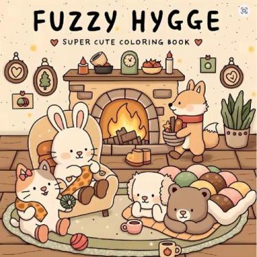 Imagem de Livro De Colorir Importado Fuzzy Hygge 48 Paginas 21X21 Cm - Coco Wyo