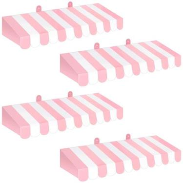 Imagem de Toldo de decoração Boao Circus 3D Stripe Cardboard 60cm