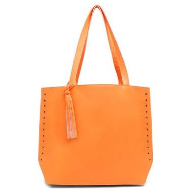 Imagem de Bolsa Sacola Feminina Grande - rafaela mello , Laranja