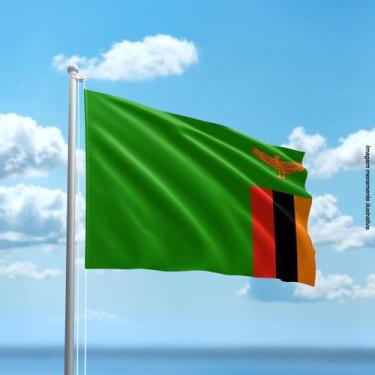 Imagem de Bandeira da Zâmbia 80cmx140cm Tecido Oxford 100% Poliéster - PRESENTE-