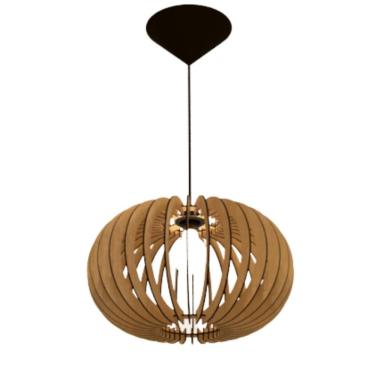 Imagem de Luminária Teto Tipo Pendente Urano Mdf - Completa Mdf Cru