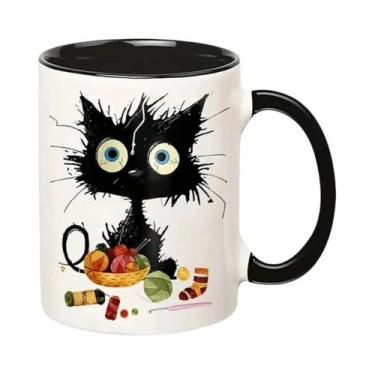 Imagem de Caneca De Cerâmica Para Chá Da Tarde De Gato De 11 Onças Senhor Dos Ga