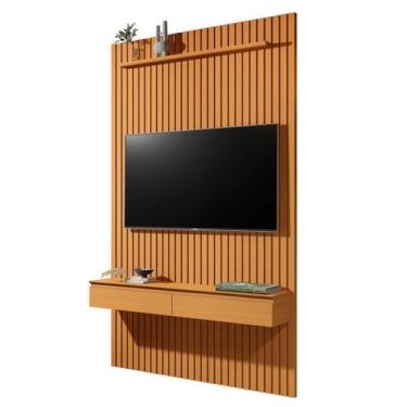Imagem de Home Suspenso CL 1.39m Ripado Para TV Até 55' Polegadas Cor Cedro
