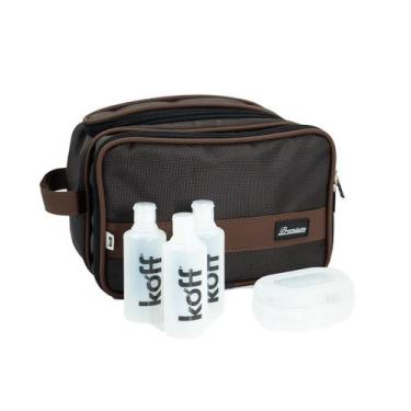 Imagem de Necessaire viagem executivo premium (marrom) - Koff