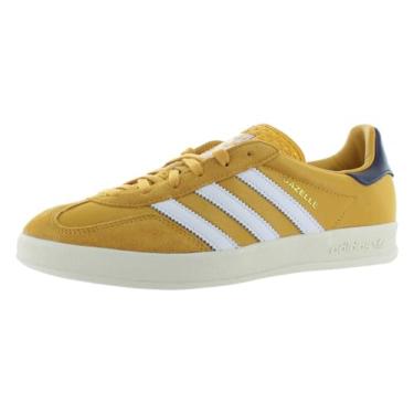 Imagem de Adidas Tênis masculino Gazelle Indoor, Amarelo/branco-nuvem/azul escuro, 38