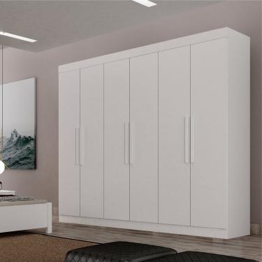 Imagem de Guarda-roupas Para Quarto 6 Portas Delta Branco