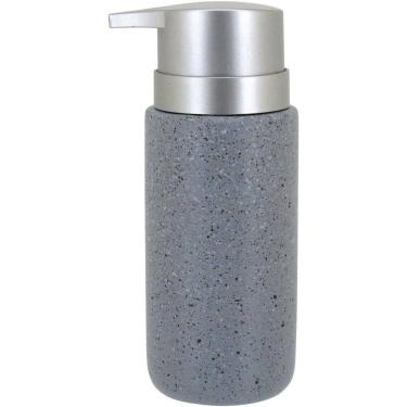 Imagem de Clássico Porta Sabonete Liquido 16X8X6Cm 260Ml Cerâmica Cinza