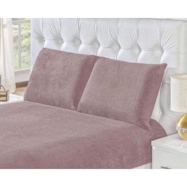 Imagem de Lençol Avulso 3 Peças Em Manta Soft Casal Queen - Malular, Rosê