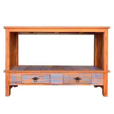 Imagem de Rack Aparador Santana 1,2M 2 Gavetas Madeira Maciça Pátina - MHM Móvei