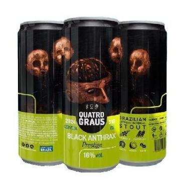 Imagem de Cerveja Quatro Graus Black Anthrax 2024 Prestige Lata 310ml