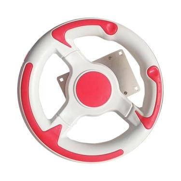 Imagem de KiBcsLic Volante de corrida infantil de 22 cm, componentes de brinquedo, acessório, microinterruptor para máquina de fliperama multifuncional, branco e, Sem Parafusos