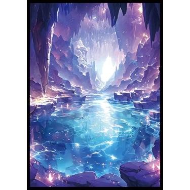 Imagem de MTG Card Sleeves - Underground Sea - Fantasy Dual Lands Series - Ultra Clear Front & Matte Finish Back, 100 Count Standard Size TCG Sleeves, Matte Art Sleeve for Magic The Gathering
