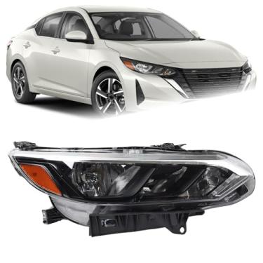 Imagem de KAMDKI Farol de halogênio RH adequado para Nissan Sentra S/SV 2024 2025 Conjunto de farol lado direito do passageiro sem lâmpadas NI2503302 26010-6LY0A 260106LY0A