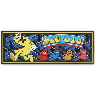Imagem de Placa de parede de metal Pac-Man Arcade - Cena clássica de perseguição Pac-Man para quarto ou sala de jogos