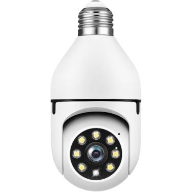 Imagem de Câmera IP WIFI Giratória 360° Full HD, Lâmpada, Visão Noturna Colorida, Áudio Bidirecional e Controle Remoto via Celular