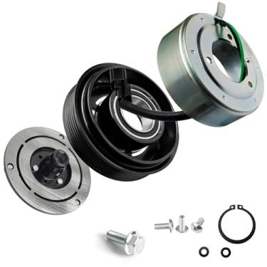 Imagem de Kit de montagem de embreagem de compressor A/C Bobina de rolamento de polia de placa CO35113C Substituição para Ford F-150 8CYL 5.0L 2014-2017, kit de reparo automotivo de bobina de embreagem de ar