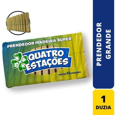 Imagem de Prendedor de roupa madeira grande un - CV Descartareis - Paraná