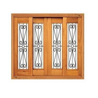 Imagem de Janela de Correr Pampulha Reta - Madeira Maciça - Angelim - no-brand, 