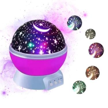 Imagem de Projetor Estrelas Led Ideal Para Crianças Acompanha Cabo Usb - Lippin