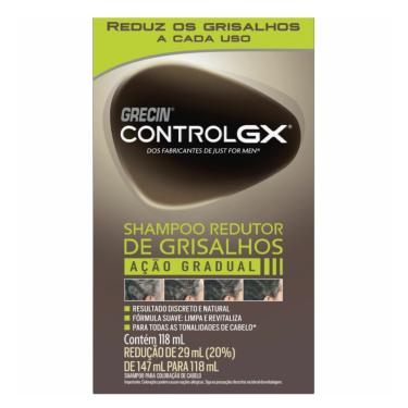 Imagem de Shampoo Redutor De Grisalhos Grecin Control Gx 118ml