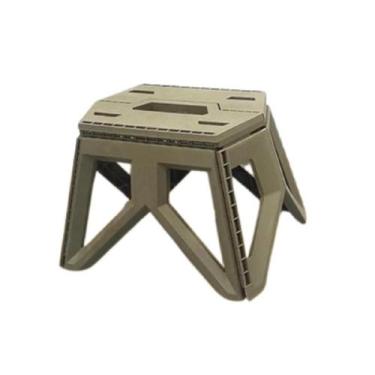 Imagem de Banco Banquinho Retrátil Plástico Dobrável Com Alça Portátil - Clink