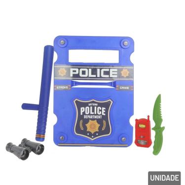 Imagem de KIT Policial Infantil 05 Peças - Tudo em Caixa