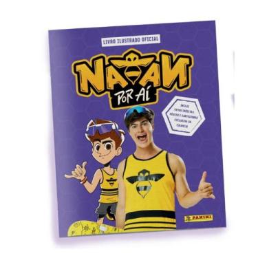 Imagem de Album De Figurinha Oficial Natan Por Aí Panini, Capa Mole - Coleção Ex