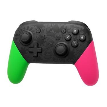Imagem de Pro Controller Sem Fio Compatível com Nintendo Switch (Verde/Rosa)