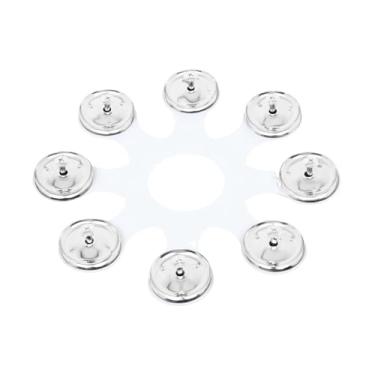 Imagem de JWQFBC Pandeiro de Metal Hi Hat Tamborim de Percussão Portátil Acessórios para Instrumentos de Pandeiro Prato de Tambor para Concerto KTV Performance de Palc