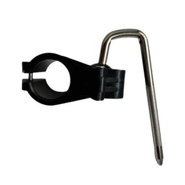 Imagem de YIJU Grampo de rack de bateria eletrônica, suporte de tubo de percussão, suporte de haste em forma de L, poste de conexão para performance em palco,