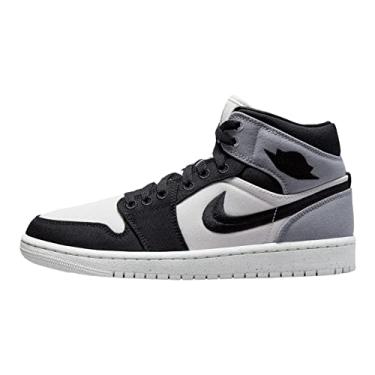 Imagem de Nike Tênis feminino Air Jordan 1 Mid, Sail Black Lt Steel Grey, 34