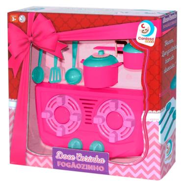 Imagem de Brinquedo Doce Cozinha Fogãozinho Cardoso com 6 Peças