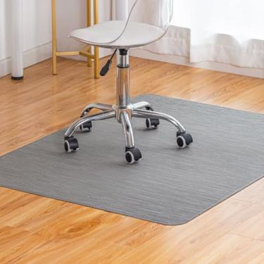Imagem de Tapete de cadeira de escritório para piso de madeira sob a mesa computador tapete de cadeira rolante para piso de madeira/azulejo antiderrapante resistente plástico PVC protetor de piso rígido 91,4 cm