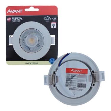 Imagem de Kit 11 Spot Led Redondo Embutir 5w Branco Neutro 4000k Morno - Avant, 