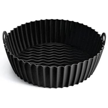 Imagem de Forma De Silicone para Air Fryer 21,5x18x6cm - Elite, PRETO