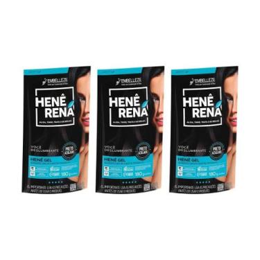 Imagem de Hene Rena 180G Preto ulado - Kit Com 3Un - Embelleze