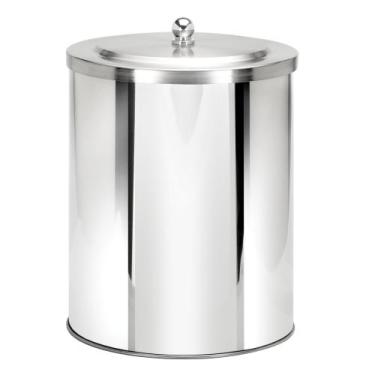 Imagem de Lixeira de Pia com Tampa Sobreposta em Inox 5 Litros Ecobin