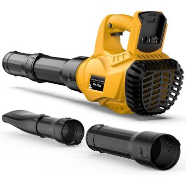 Imagem de Soprador de folhas sem fio para Dewalt 20 V Max alimentado por bateria (sem bateria), soprador de folhas elétrico leve recarregável de 500 CFM/150 MPH com 6 modos de velocidade para pátio, cuidados
