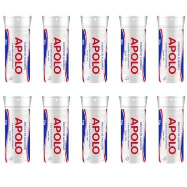 Imagem de KIT 10 ALGODAO DISCO 35GR APOLO USO MAQUIAGEM MANICURE PEDICURE SALAO E FACIAL