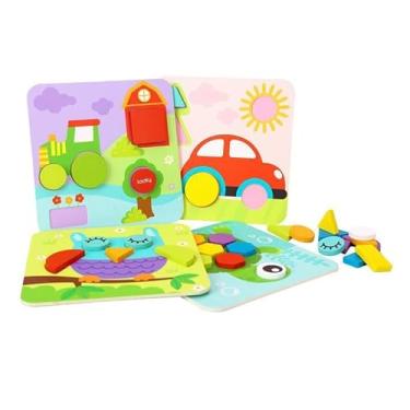 Imagem de Brinquedo Encaixe Formas Geométricas 4 em 1 TL396, Tooky Toy