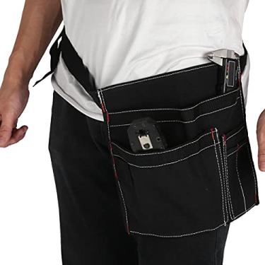 Imagem de Cffuvros Bolsa de Ferramentas, Cinto de Ferramentas de Tela Com Fivela Segura para O Eletricista de Marceneiros, Trabalhador Manual, Alicate Organizando, Chaves, Luvas
