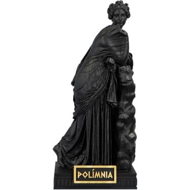 Imagem de Estátua Polímnia Mitologia Grega - Musa da Poesia (Cor Aurum Noctis)