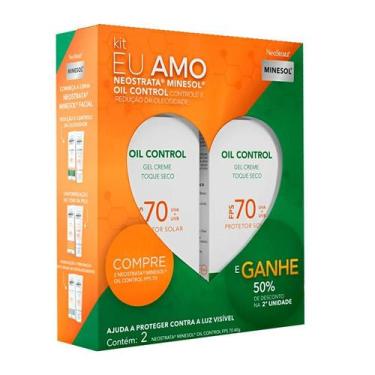 Imagem de Kit Protetor Solar Facial Neostrata Minesol Oil Control Sem Cor FPS70 