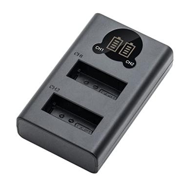 Imagem de Kimaru Carregador de bateria LP-E12, compartimento duplo LC-E12 para câmeras Canon EOS M, M2, M10, M50, M50 Mark II, M100, M200, Rebel SL1, PowerShot SX70 HS.