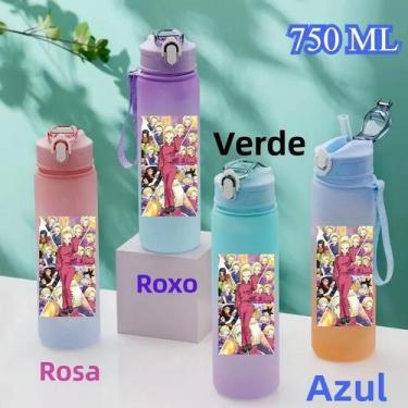 Imagem de Garrafa De Água De 750ML Com Cor Gradiente Do Anime Dragon Ball Com Ca